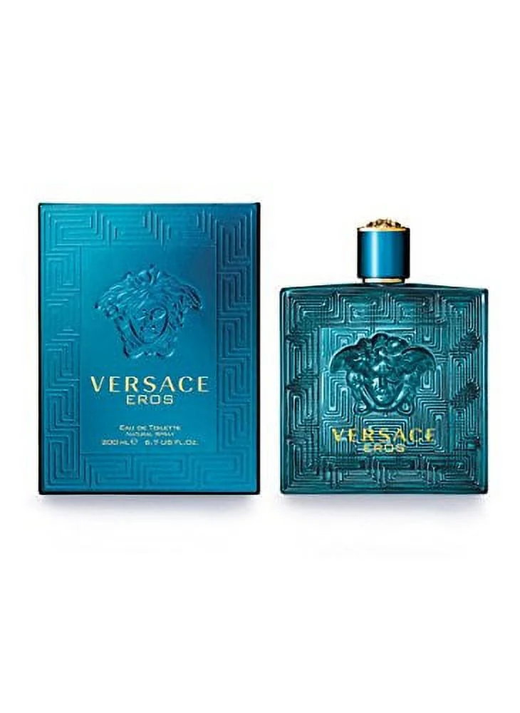 Versace Eros Eau De Toilette Spray, Cologne for Men, 6.7 Oz.
