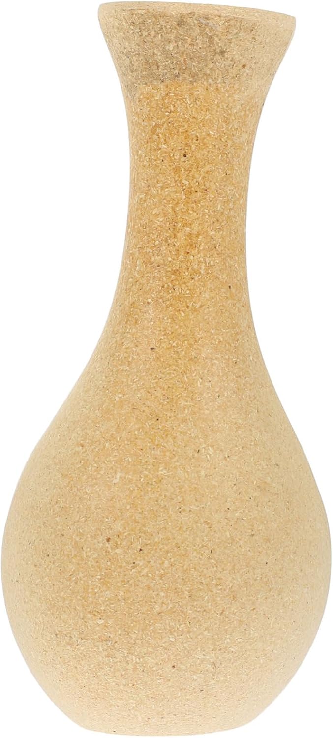 Artibetter Retro Distressed Wooden Vase Flower Vase Vases Decor Drawing DIY Vase Wood Flower Bottle Desk Flower Holder Vase for Office Painting Vase Flower Arrangement Dried Flower Vintage