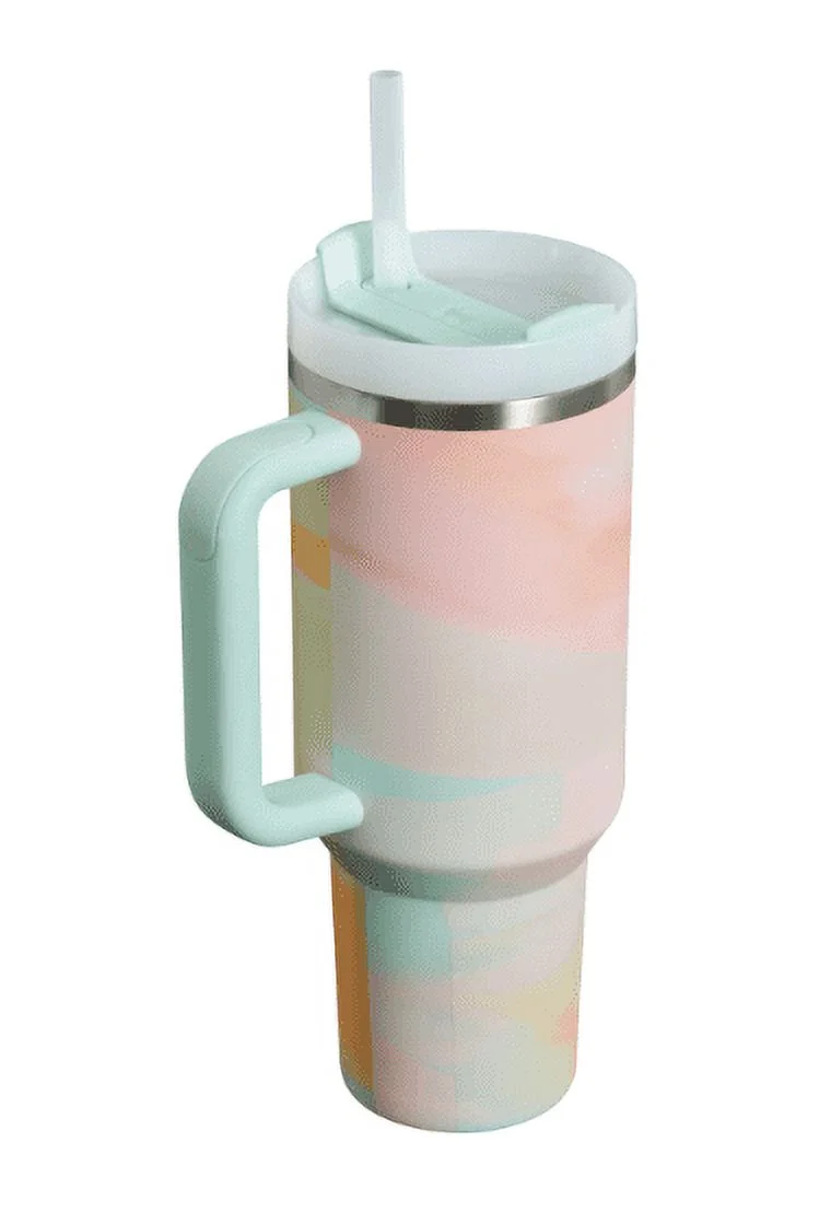 Stanley 40 oz. Quencher H2.0 FlowState Tumbler - Warm Serene Brushstrokes