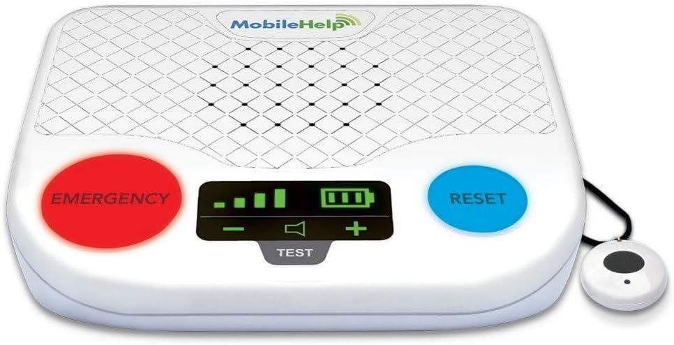 MobileHelp Classic - Remotely Activated Cellular Home Medical Alert System for Seniors, 1 Month of Extended Service Included Pack of 2