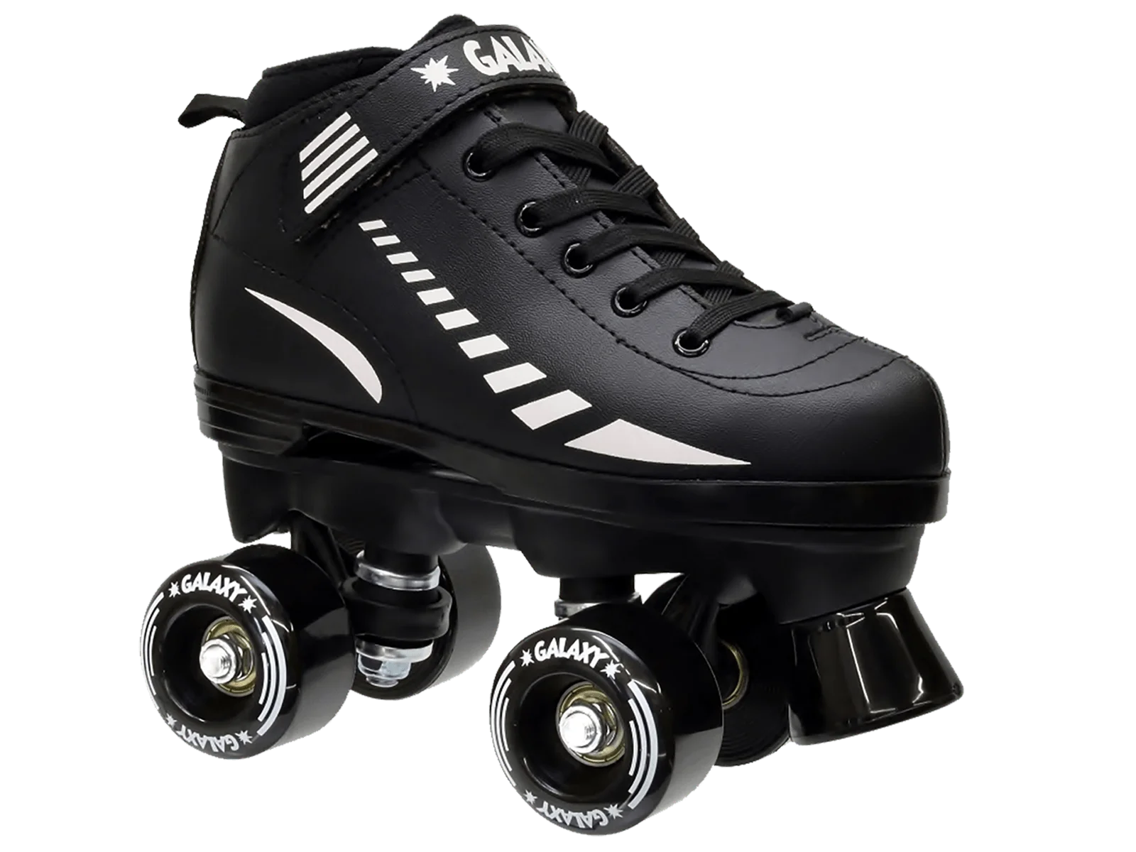Epic Galaxy Elite Black Quad Roller Skates Package - Size 5