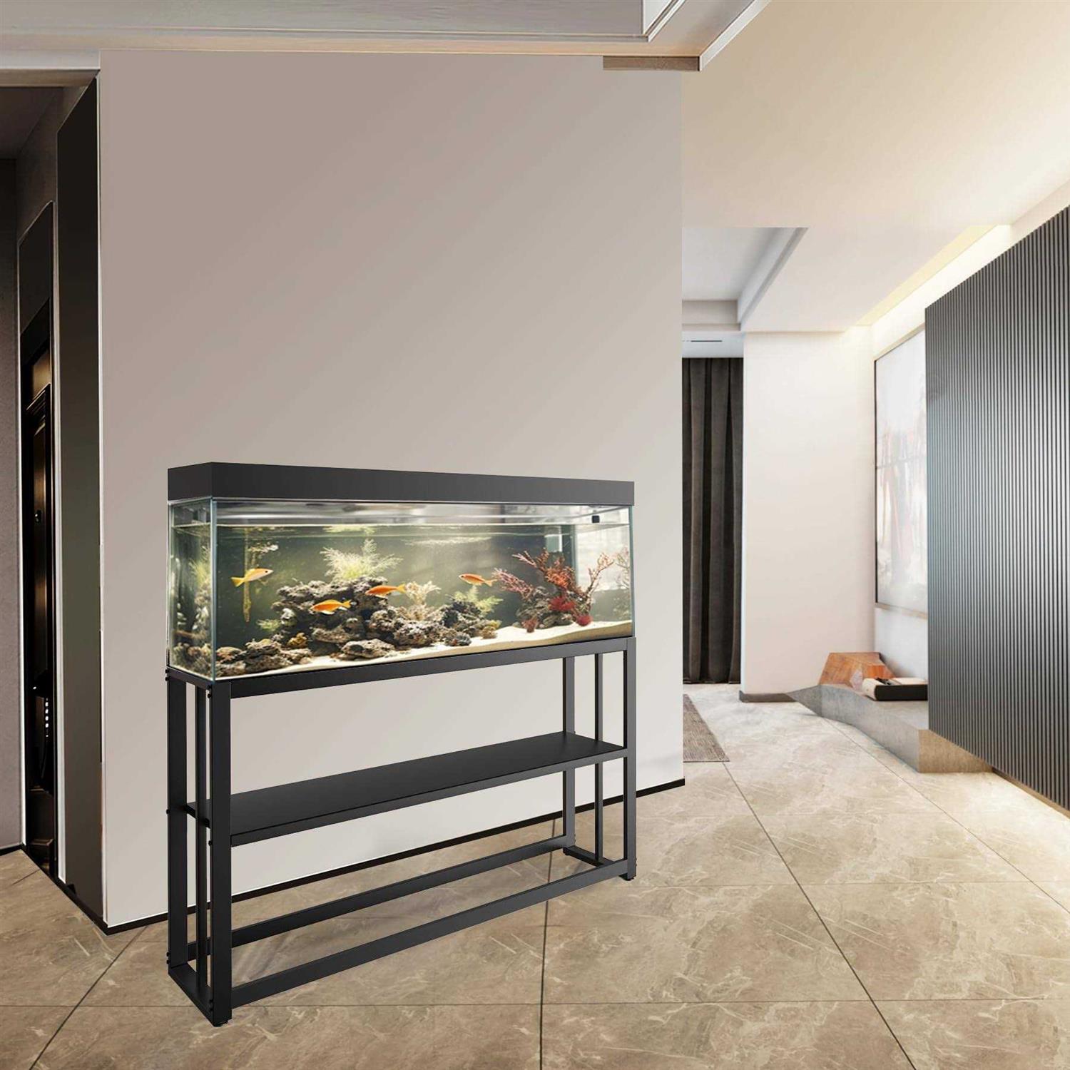 Akenow 55-75 Gallon Fish Tank Stand with Storage Shelf, 48.5 x14.9 x 29.2 Inch Aquarium Stand, Turtle Tank, Reptile Terrariums and Breeder Tank - Pet Supplies online store