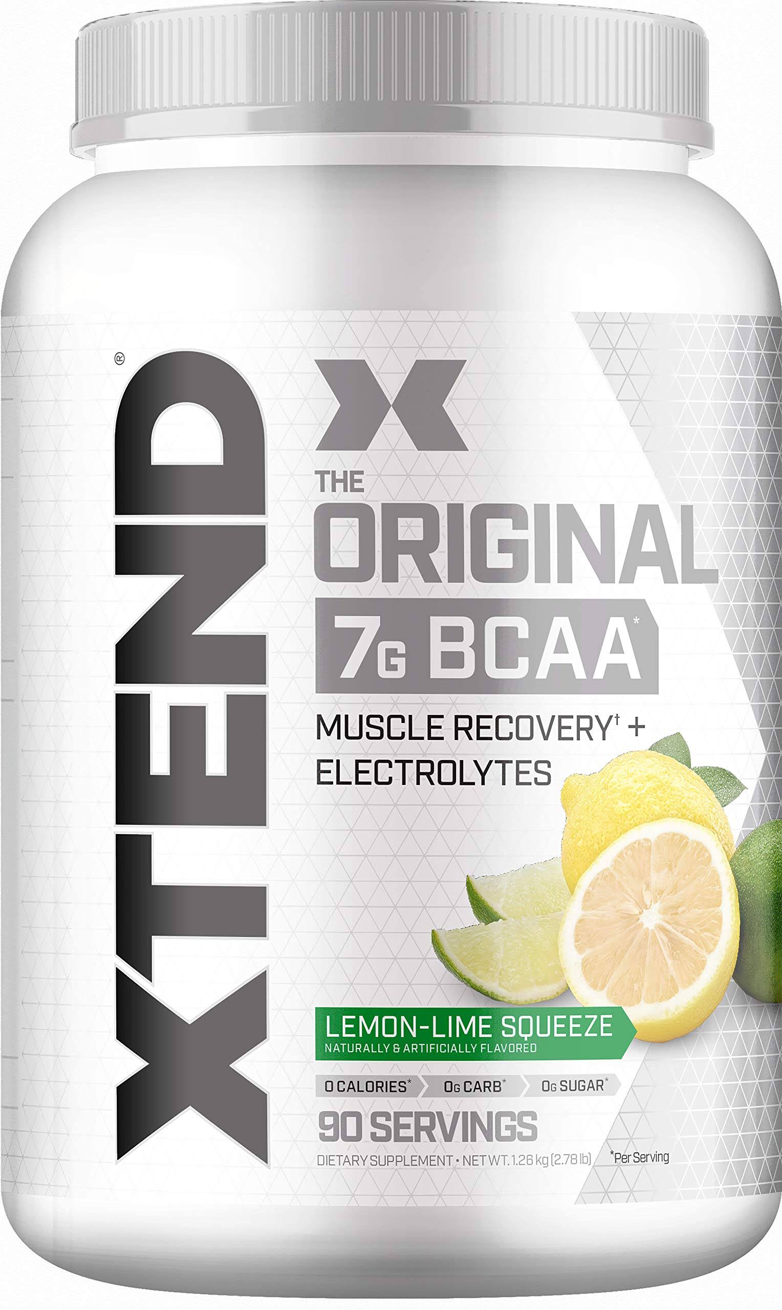 Scivation Xtend BCAA Powder, Branched Chain Amino Acids, BCAAs, Lemon Lime, 90