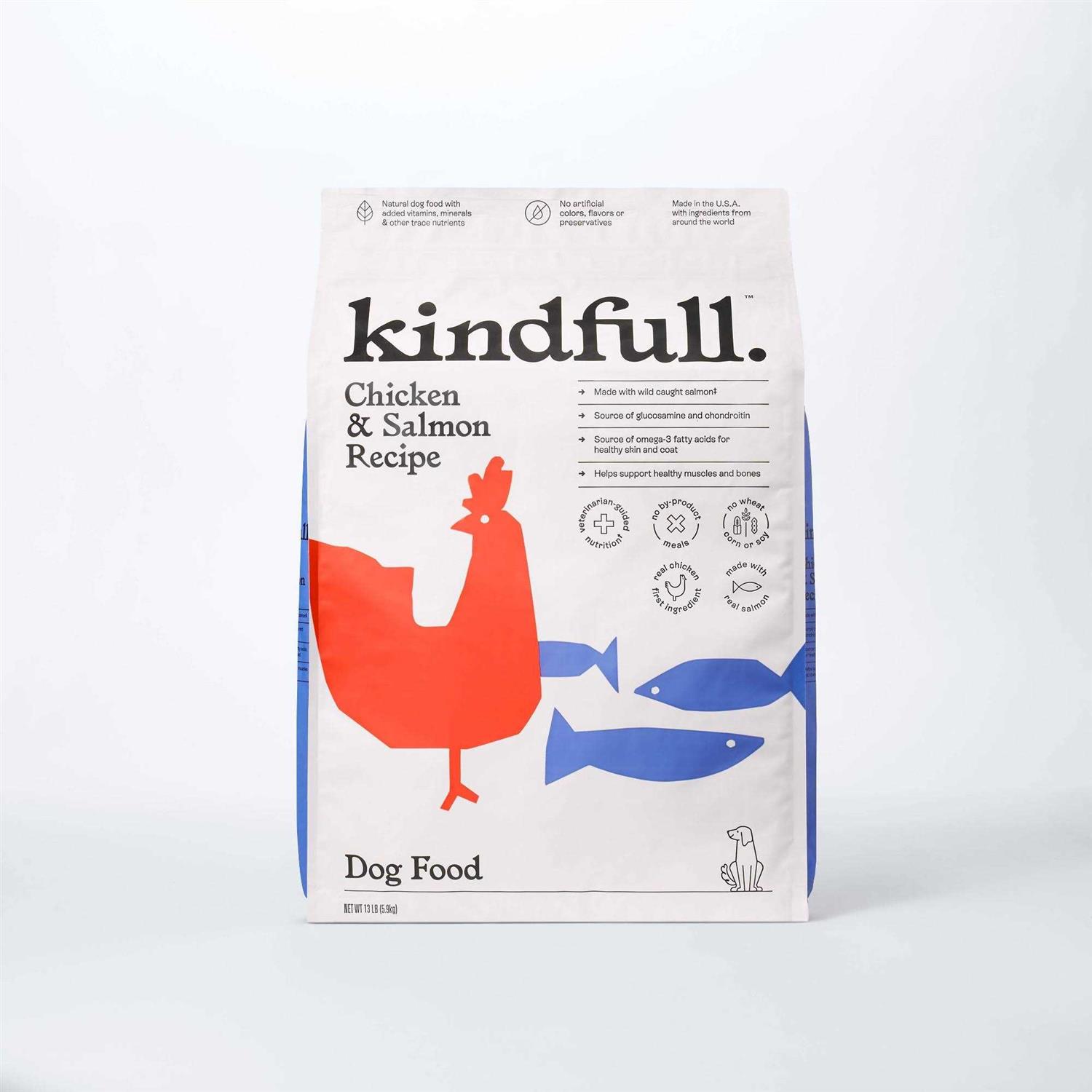 Kindfull Chicken and Salmon Recipe Dry Dog Food - Pet Supplies online store