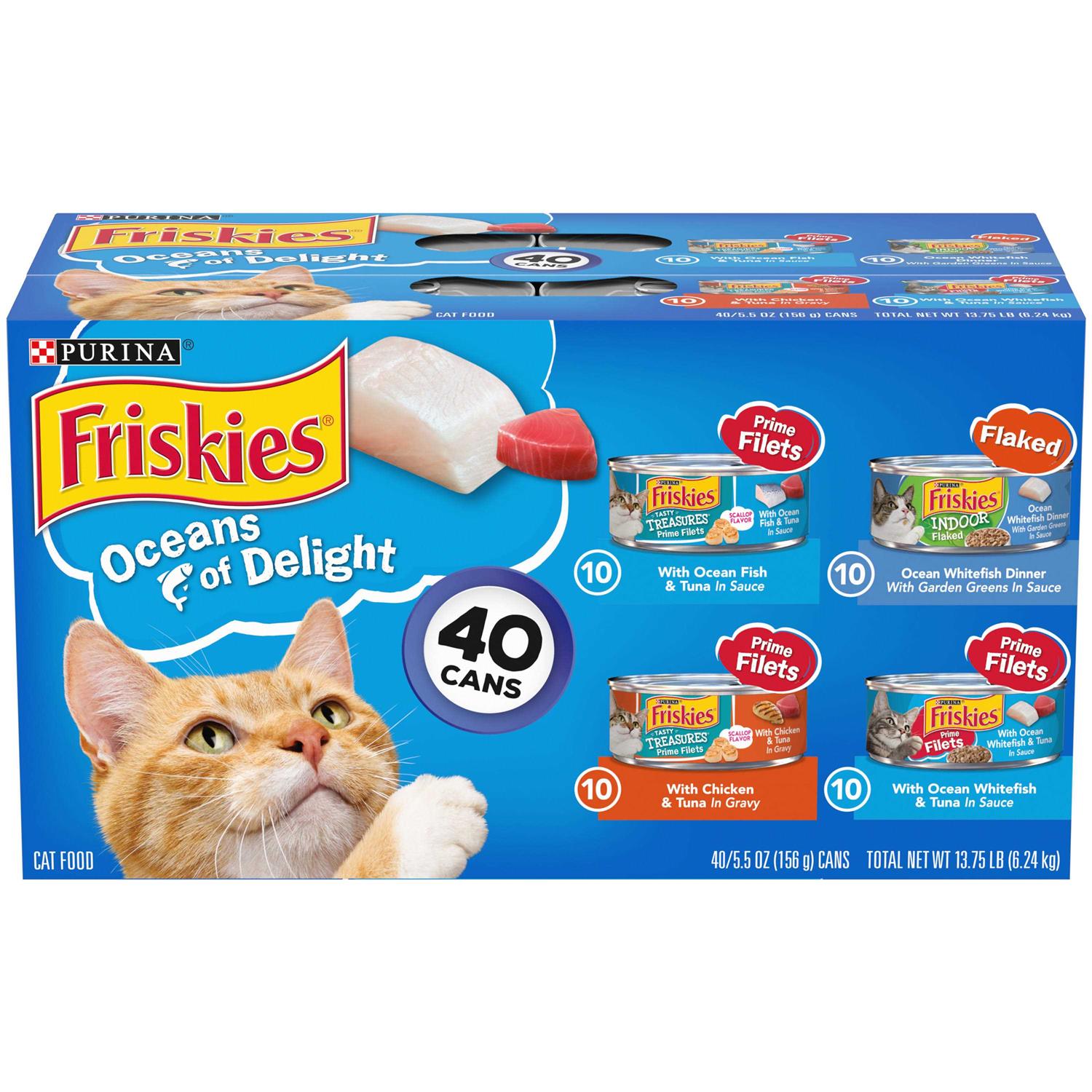 Purina Friskies Wet Cat Food Variety Pack Oceans of Delight - Pet Supplies online store