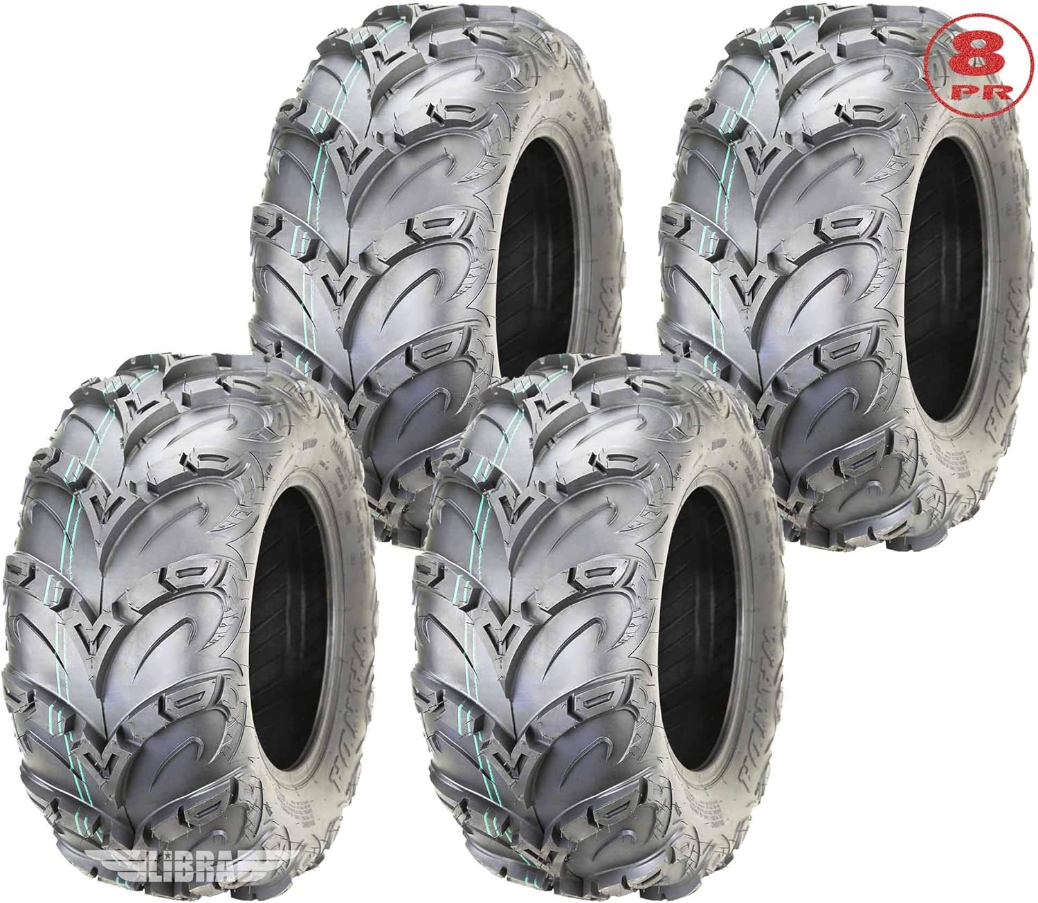 Set 4 Premium WANDA 8PR ATV UTV Tires 25x8-12 25x8x12 …