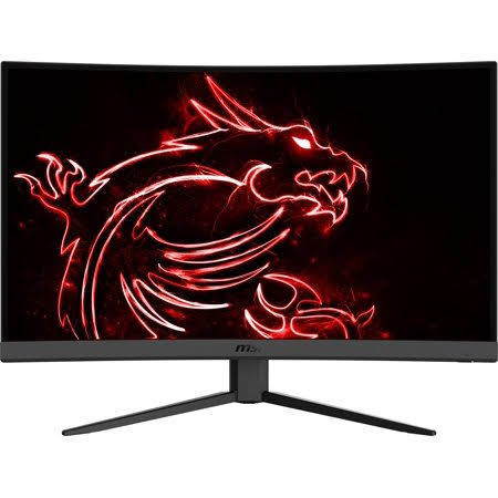MSI 32 inch Curved 1920x1080 HDMI DP 165Hz 1ms FreeSync LCD Gaming Monitor - Optix G32c4w
