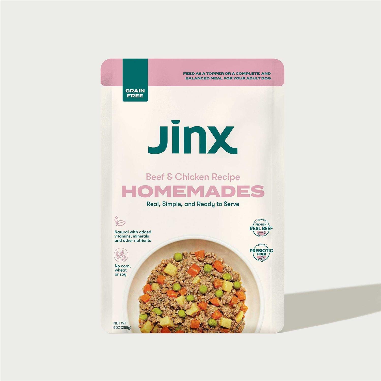 Jinx Homemades Beef & Chicken Recipe Wet Natural Dog Food - Pet Supplies online store