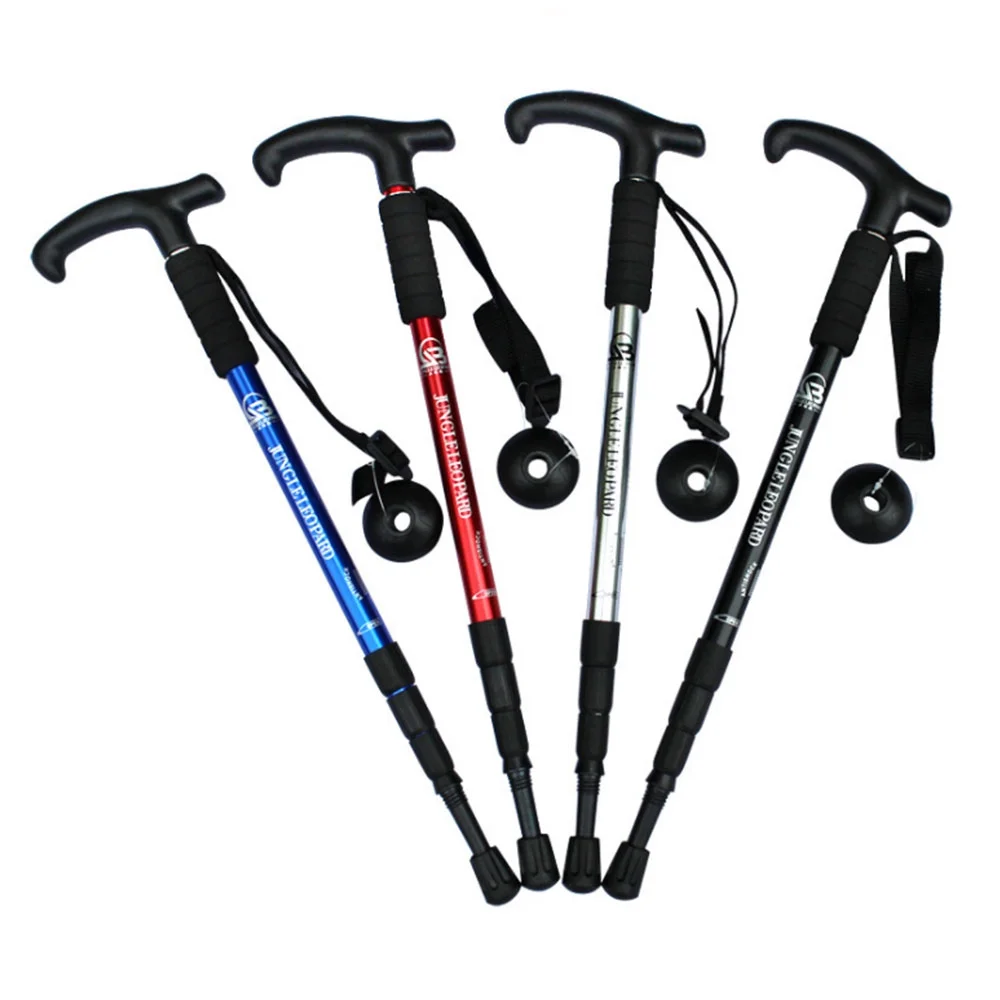 SagaSave Walking Stick Hiking Poles Trekking Cane Mountaineering Skiing Sports Adjustable