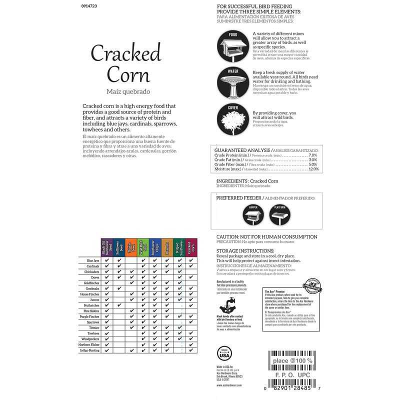Ace Songbird Corn Cracked Corn - Pet Supplies online store