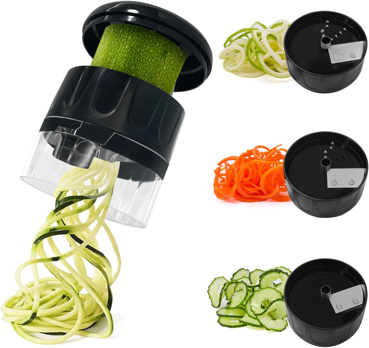 Vegetable Chopper Slicer Onion Dicer, Multifunctional 14 in 1 Food Chopper, Onion Chopper with Container, Vegetable Spiralizer 3 in 1 Handheld Vegetable Slicer