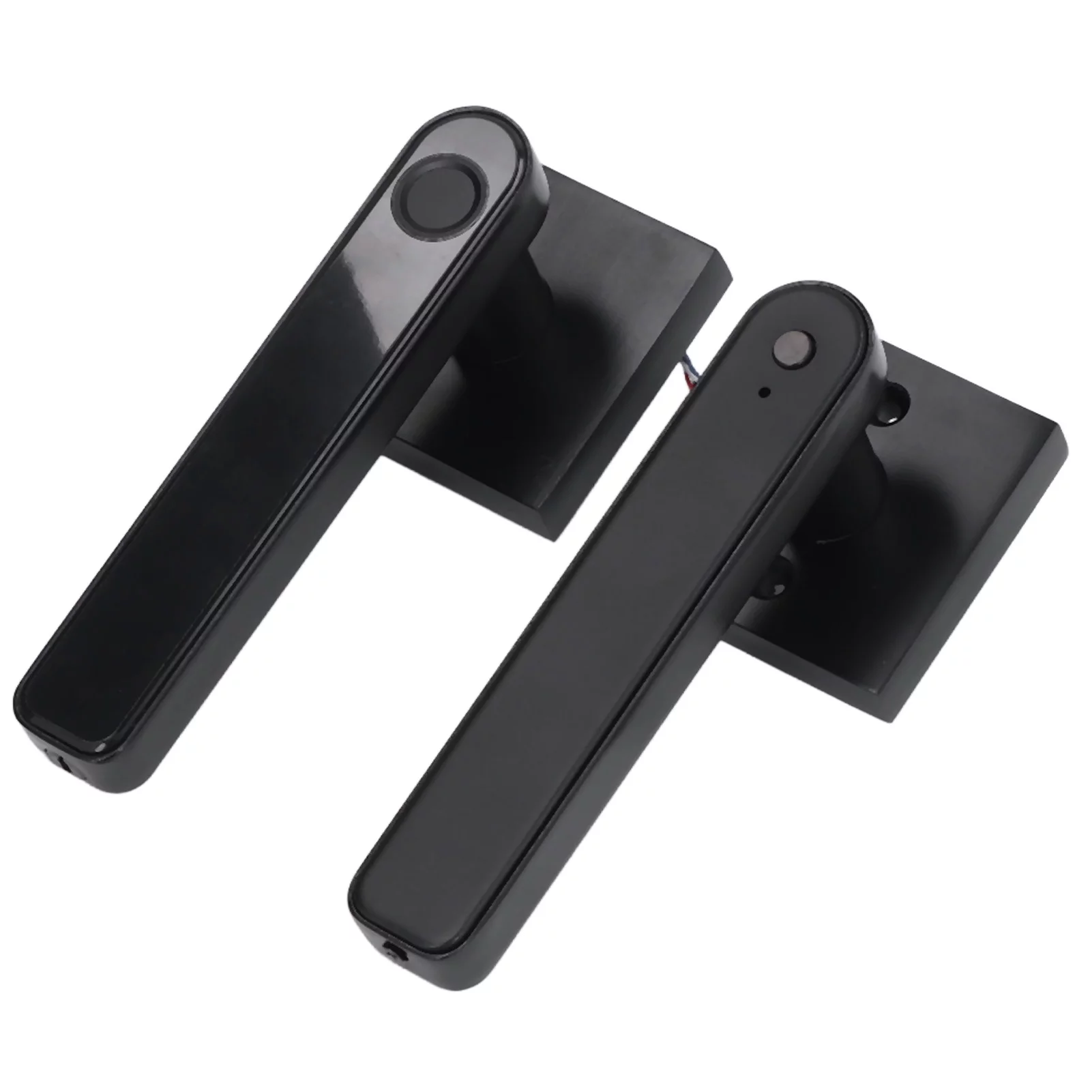 Fingerprint Door Lock High Security Semiconductor Technology One Step Access Smart Lock Fingerprint for HouseholdBlack