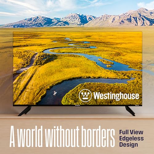 Westinghouse Roku TV - 43 Inch Smart TV, 4K UHD QLED Television w/HDR 10+, Dolby Vision, Wi-Fi & Mobile App Connectivity, Flat Screen Compatible w/Apple HomeKit, Alexa, & Google Assistant