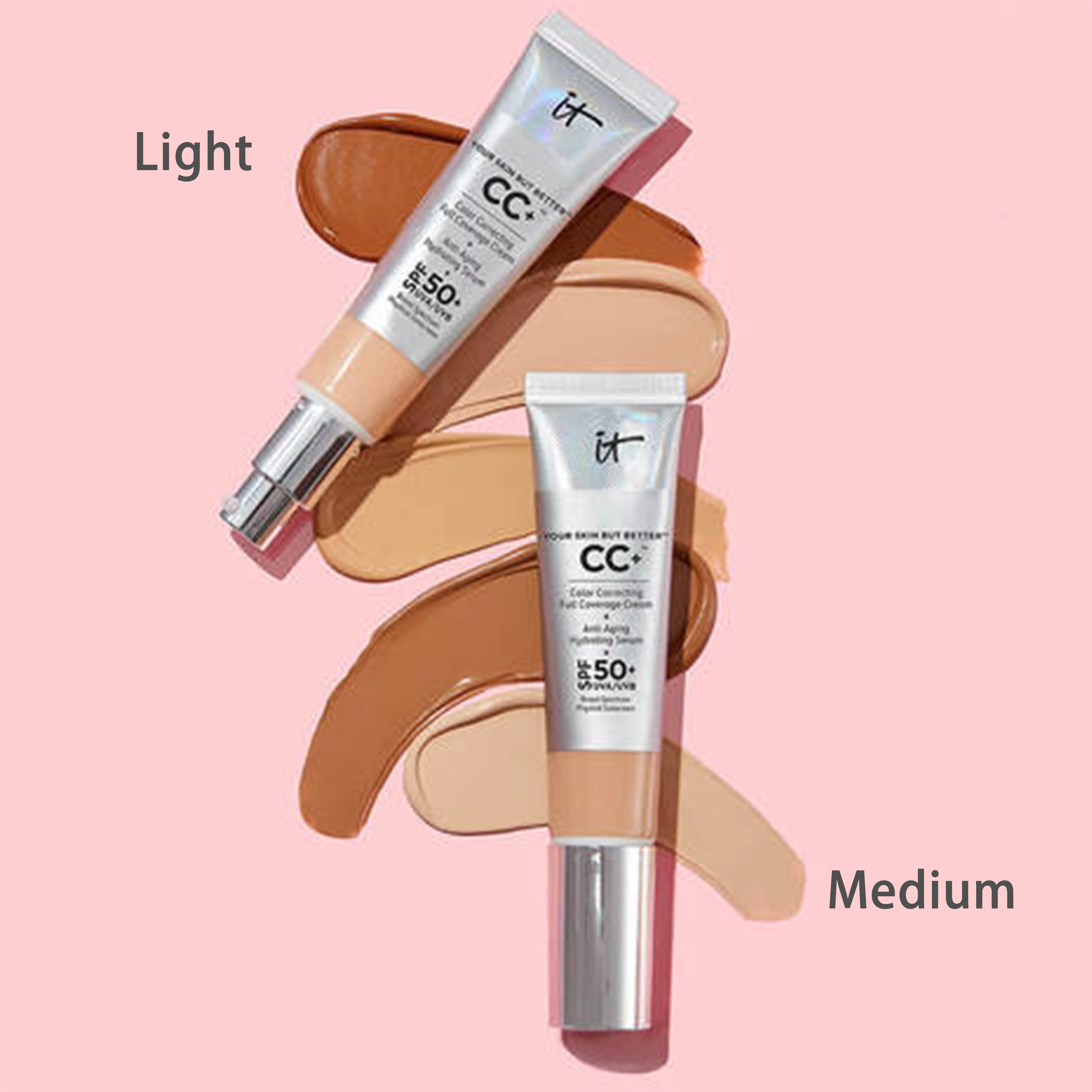 It Cosmetics CC+ Cream Your Skin But Better CC Cream Full Coverage Foundation SPF 50 UVA/UVB 1.08 fl oz / 32 ml ,