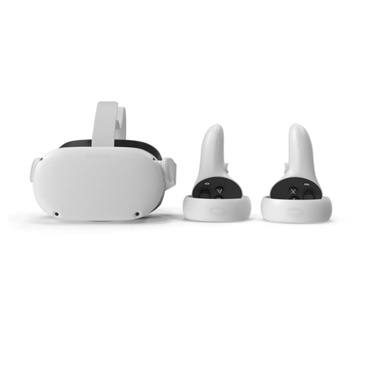 2021 Oculus Quest 2 All-In-One VR Headset, Touch Controllers, 256GB SSD, Glasses Compatible, 3D Audio, Mytrix Head Strap, Carrying Case, Earphone, Link Cable (3M), Grip Cover, Lens Cover