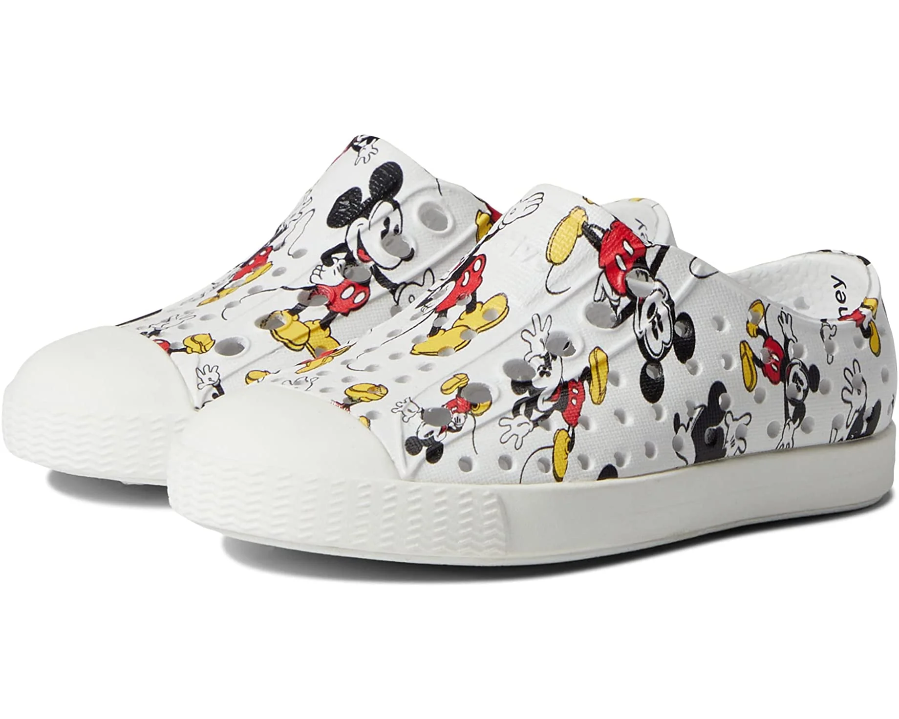Native Shoes Unisex-Child Jefferson Print Junior Sneaker Mickey All Over Print Youth 10