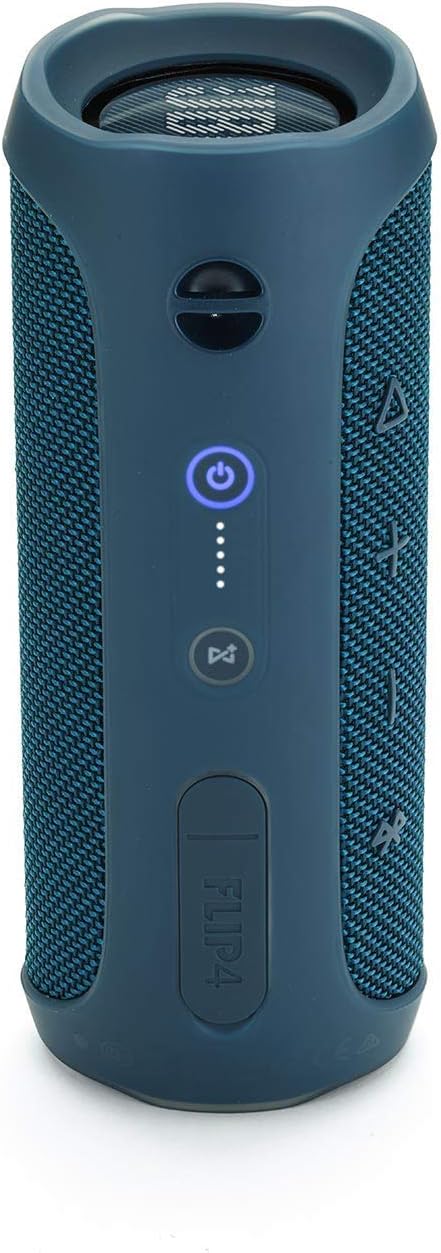 JBL Flip 4 Waterproof Portable Bluetooth Speaker - Ocean Blue (Renewed)