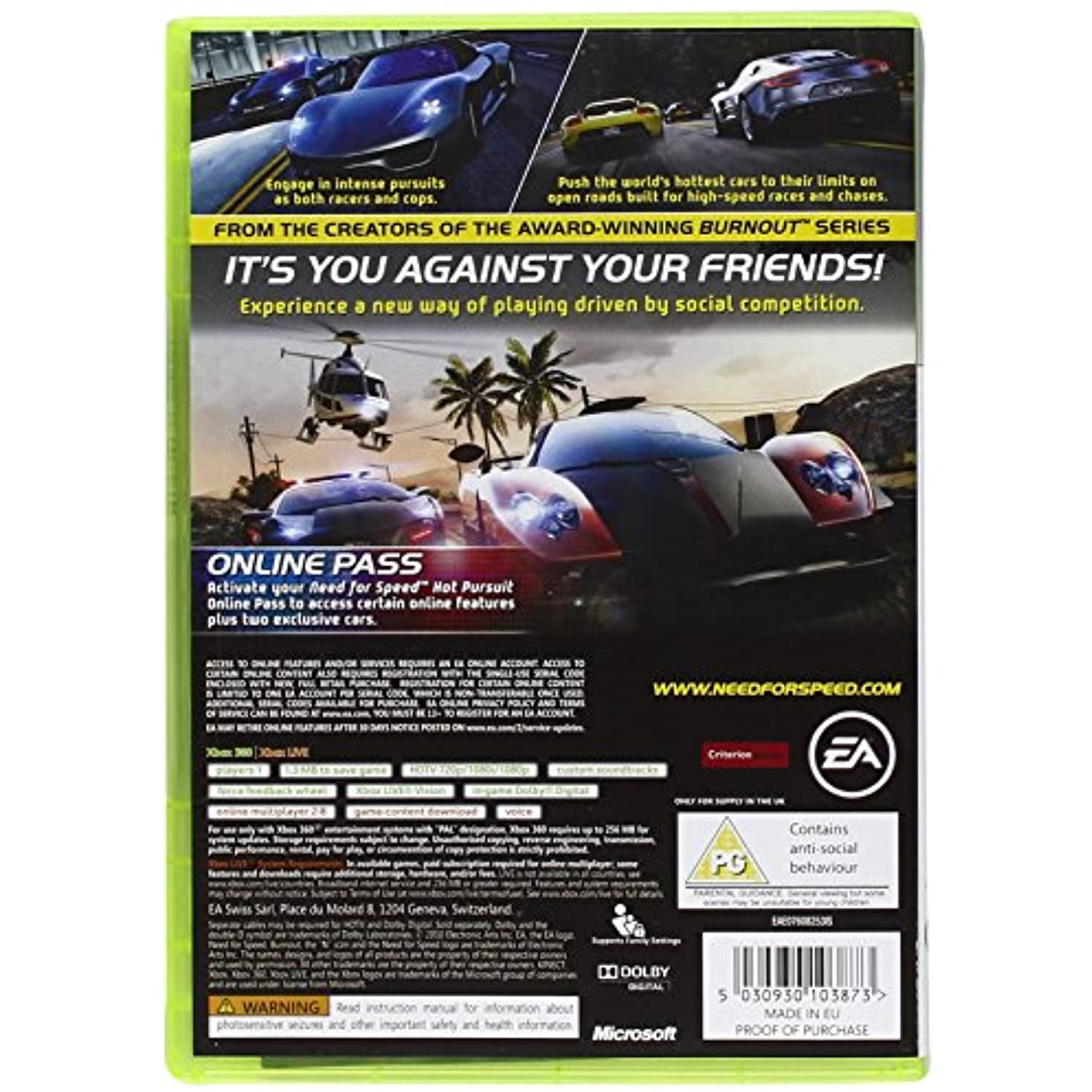 Need For Speed: Hot Pursuit - Classics (Xbox 360)