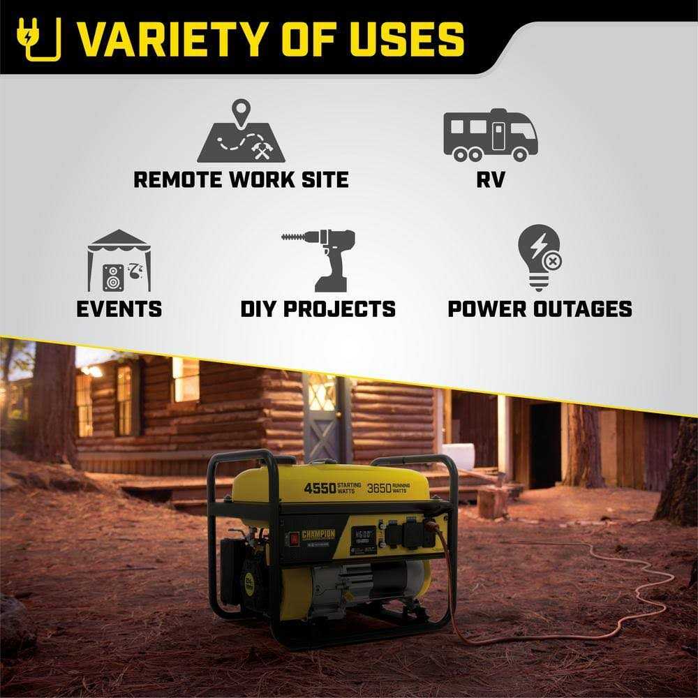 Champion Power Equipment with CO Shield 3650-Watt Single Fuel Portable Generator 201119