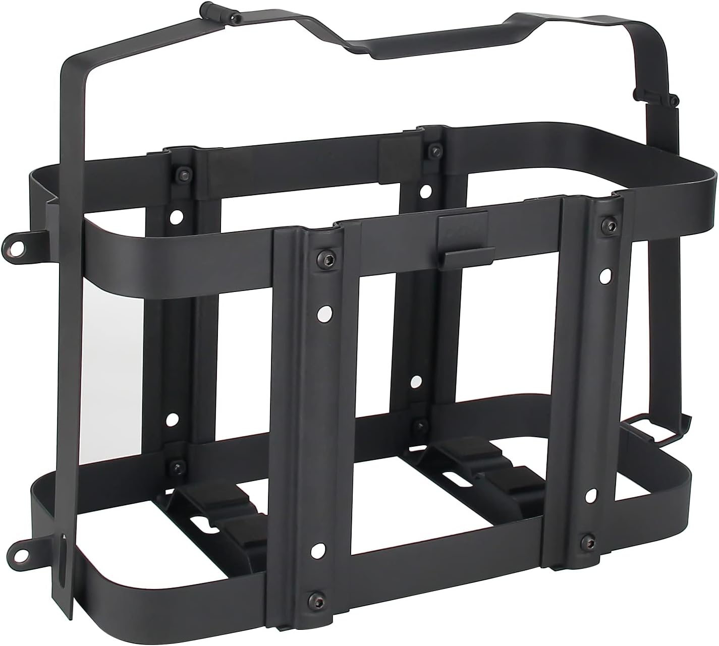 EONLION Gas Can Holder New upgrade For 20 Liter / 5 Gallon Jerry Can ,Gas Can Jerry Gas Container, Black Lockable (Off-Road Vehicle Equipment) Pack of 2
