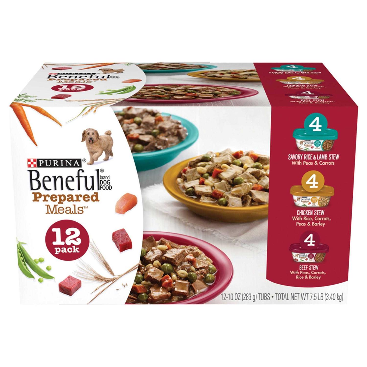 Purina Beneful Prepared Meals Variety Pack Wet Dog Food - Pet Supplies online store