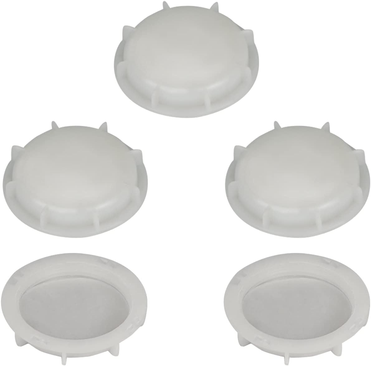 2inch IBC Tote Valve Dust Cap Water Tote Cover Lid Cap Fine Female Thread 58mm ID 5Pieces