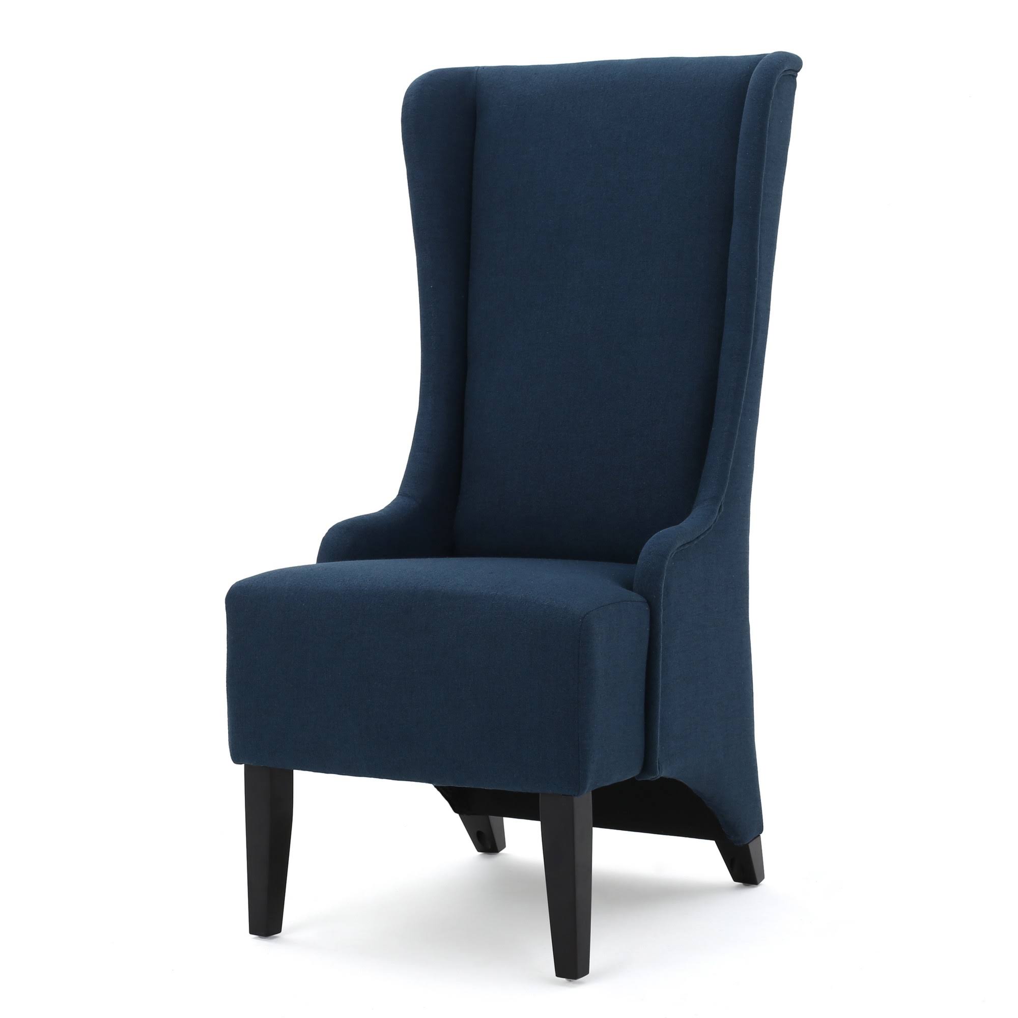 Christopher Knight Home Callie High Back Fabric Dining Chair by, Dark Blue