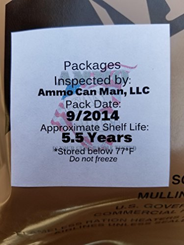 Genuine Military MRE Meal with Inspection Date September 2017 or Newer (Chili Macaroni)