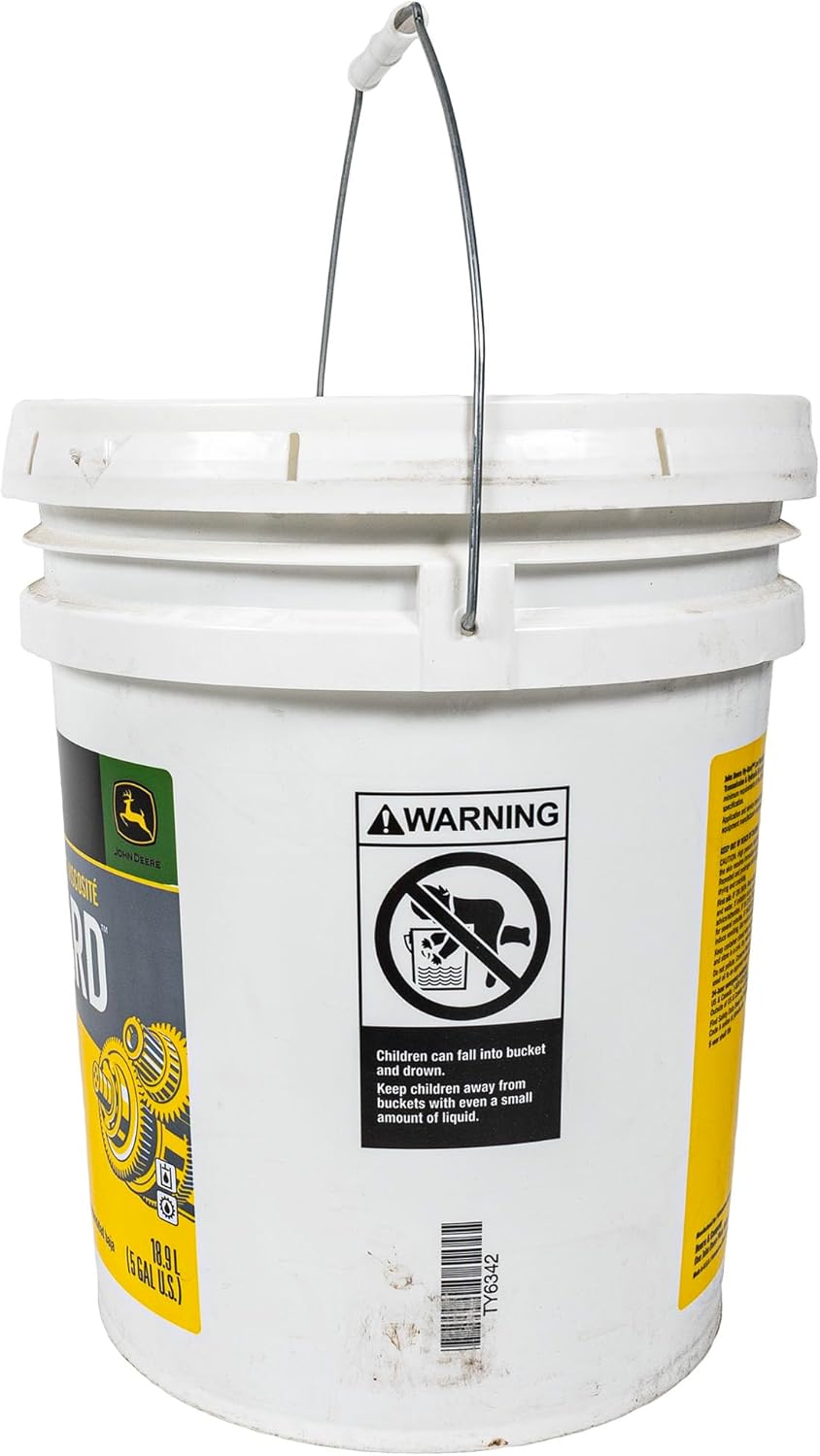 John Deere Low Viscosity Hy-Gard Transmission and Hydraulic Oil 5 Gallon Bucket TY6342