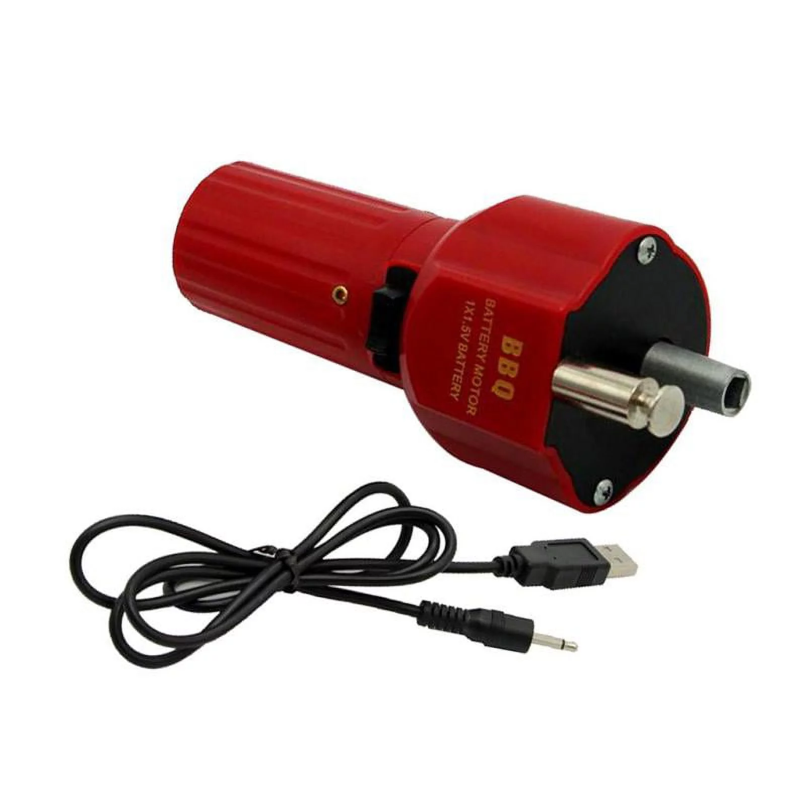 Barbecue Rotisserie Rotator Motor Electric USB Motor Grill BBQ Holder Bracket Accessory with USB Boost, 5V DC
