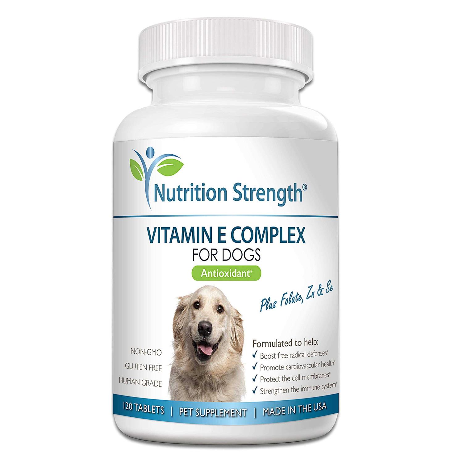 Nutrition Strength Vitamin E for Dogs Promote cardiovascular Health Support cell Membranes - Pet Supplies online store