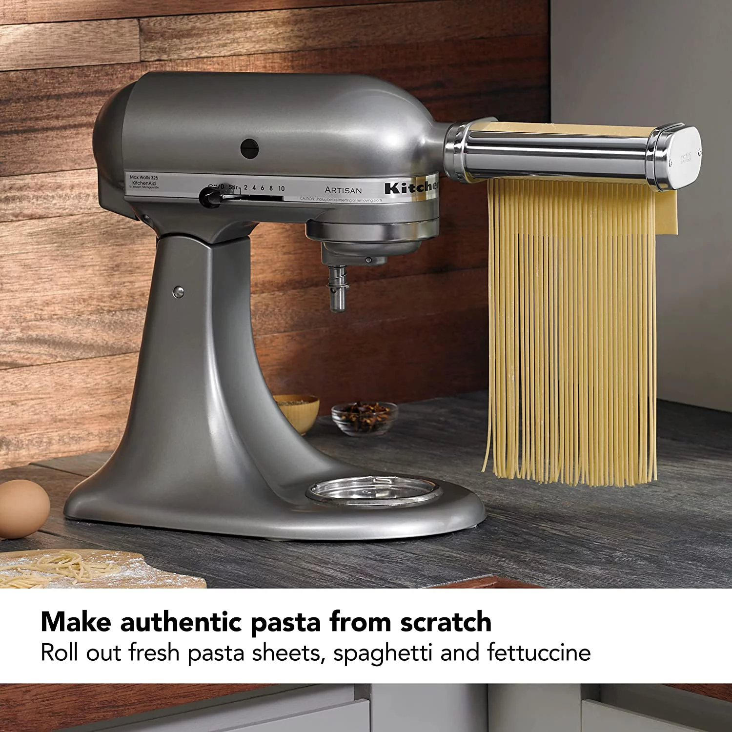 Excellent KitchenAid KSMPEXTA Gourmet Pasta Press Attachment with 6 Interchangeable Pasta Plates  White