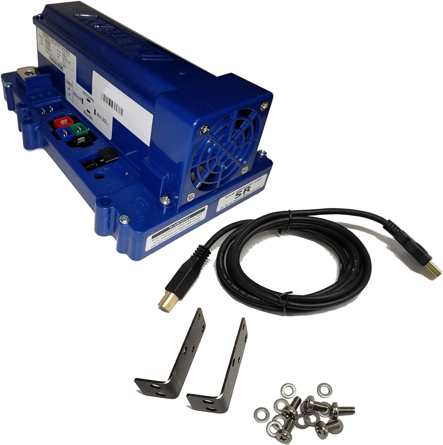 Alltrax Controller - Club Car Controller - Throttle (5k-0) : SR-48500 (SERIES Carts ONLY) : 500 Amp 48V- Stock Speed & 30% More Torque - FREE Programming Cable & Solenoid Brackets Included