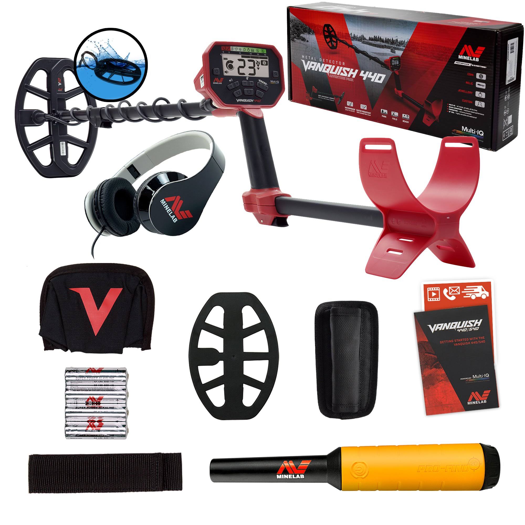 Minelab Vanquish 440 Detector with 10 x 7 Coil and Pro-Find 20 Pinpointer