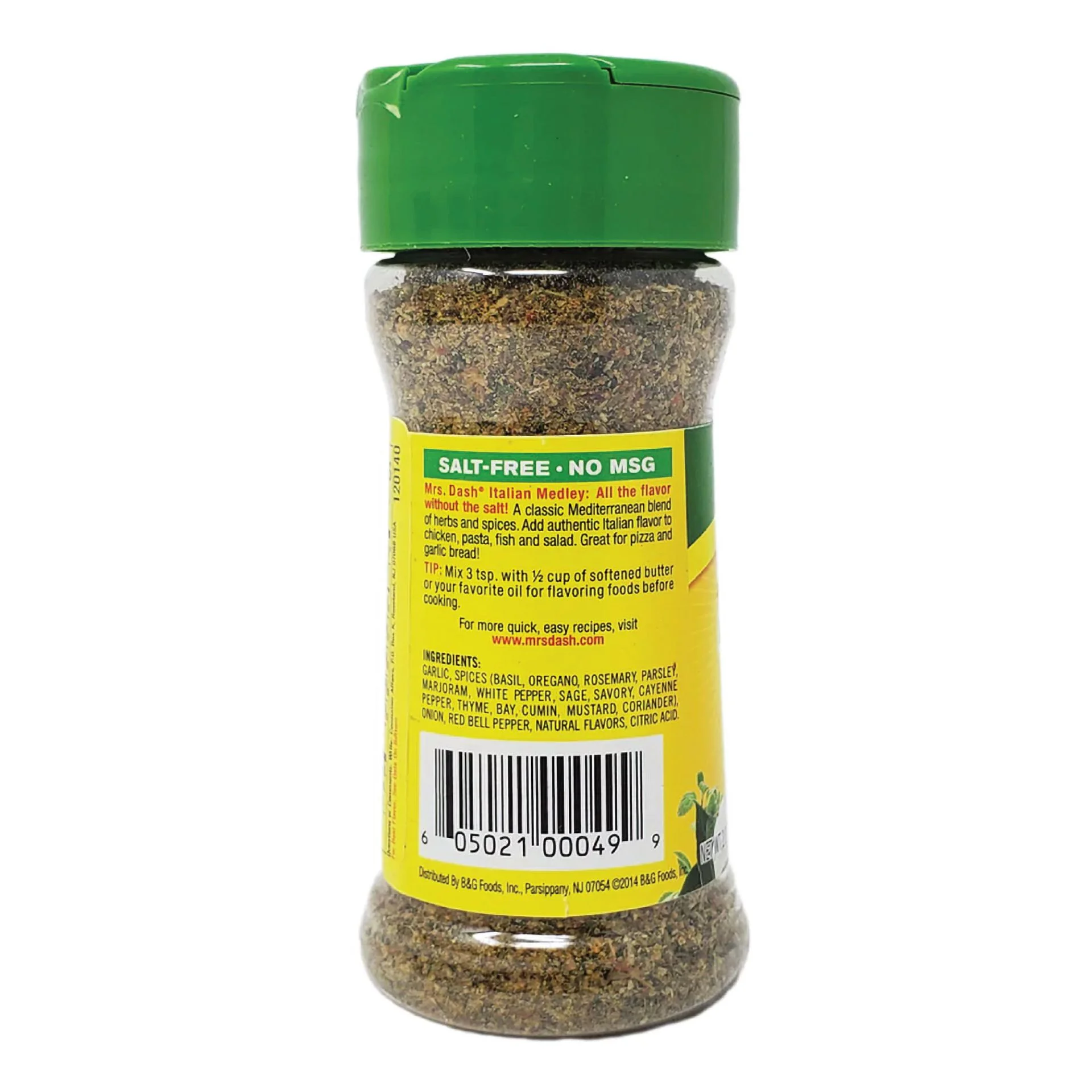 8x Shakers Mrs Dash Flavor Full Salt Free Italian Medley Seasoning Blend 2oz