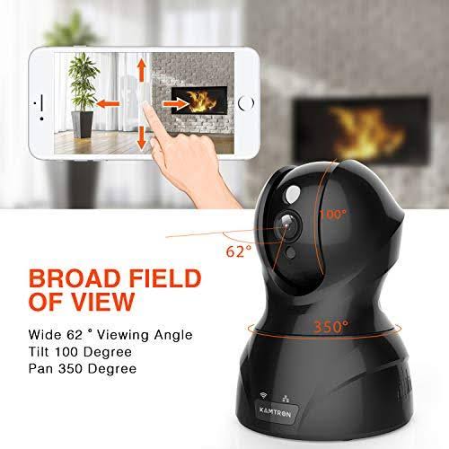 Security Camera 1080p WiFi Pet Camera - KAMTRON Wireless Indoor Pan/Tilt/Zoom HO 826-X