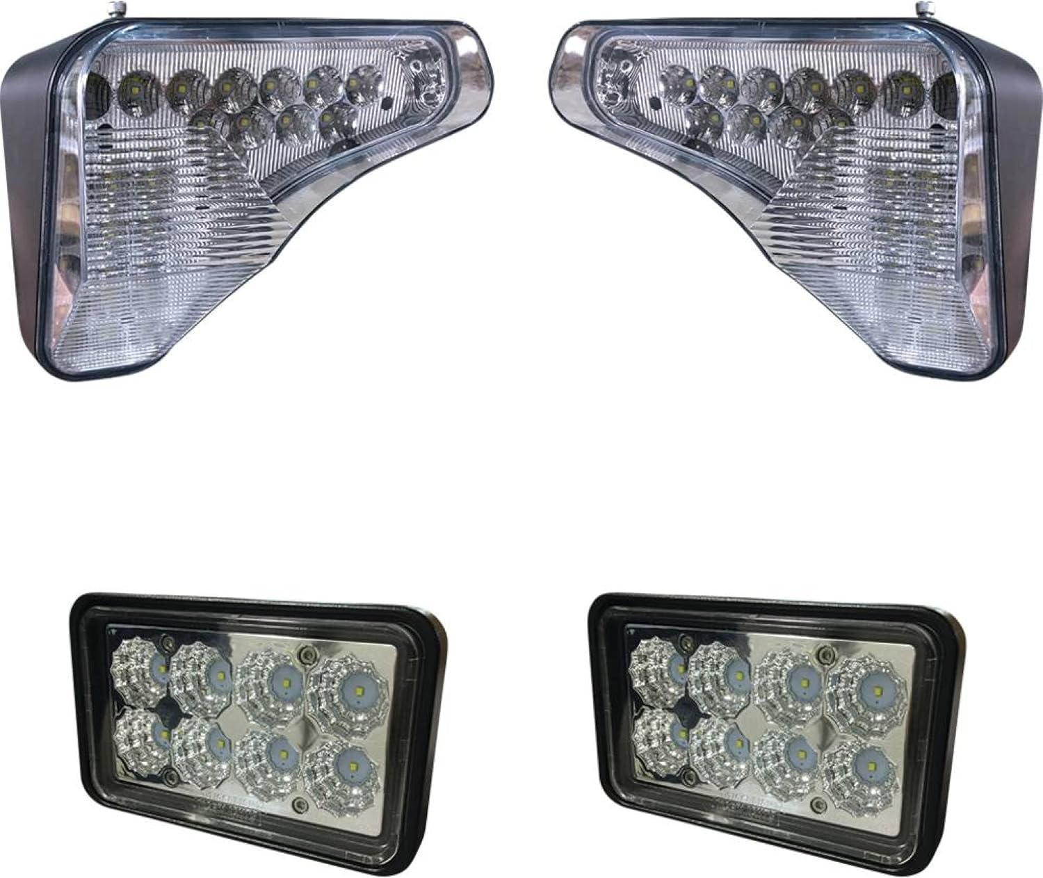 TIGERLIGHTS BobcatKit-2 12V LED Light Kit Compatible with/Replacement for Bobcat A770, S450, S510, S590, S595, S630, S650, S740, S750, S770, S850, T450 Flood/Spot Combo Off-Road Light