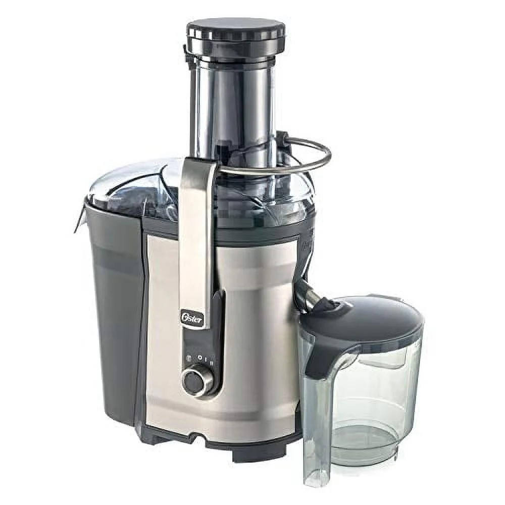 Oster Easy-to-Clean Pro Juicer, Stainless Steel XL Juice Extractor, Gray (Used)