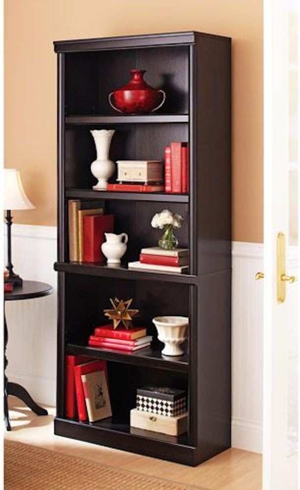 Better Homes and Gardens Ashwood Road 5-Shelf Bookcase, Estate Black by Better Homes & Gardens