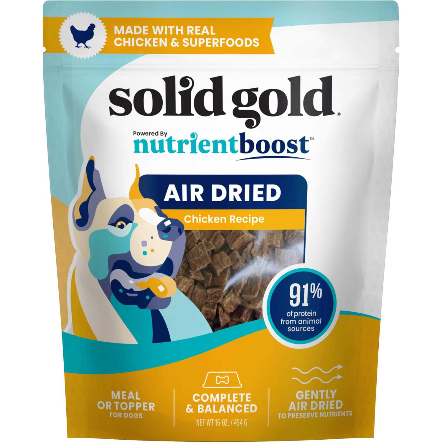 Solid Gold Air Dried Dog Food Toppers for Picky Eaters Dog Food Topper Made with Real - Pet Supplies online store