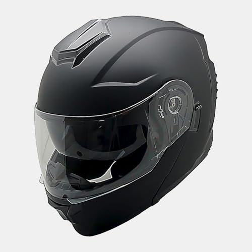 1Storm Motorcycle Street Bike Modular/Flip up Dual Visor Sun Shield Full Face Helmet