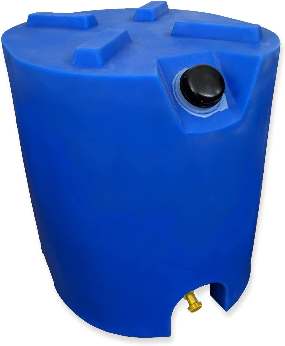 30 Gallon Stackable Emergency Water Storage Tank - 1 Tank & Water Treatment Kit- BPA Free Food Grade Plastic - Survival Supply Barrel - Portable & Reusable