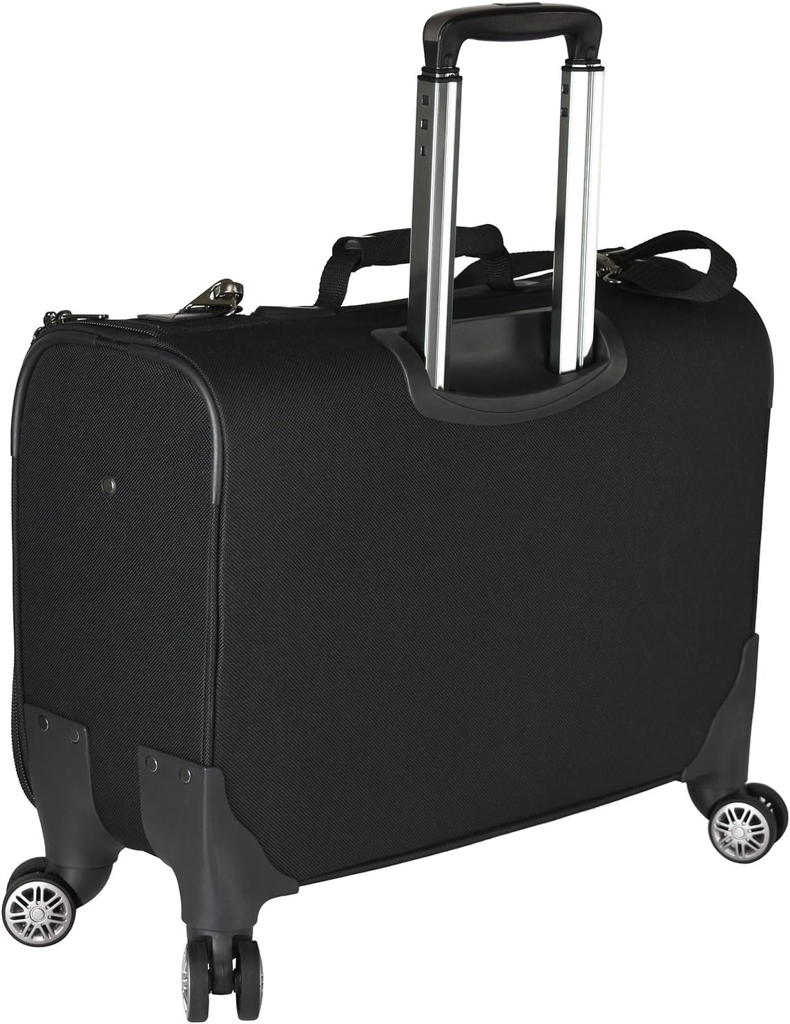 Traveler's Choice Carry-On Softside 8-Wheeled Spinner Garment Bag Luggage, Black, 21-Inch