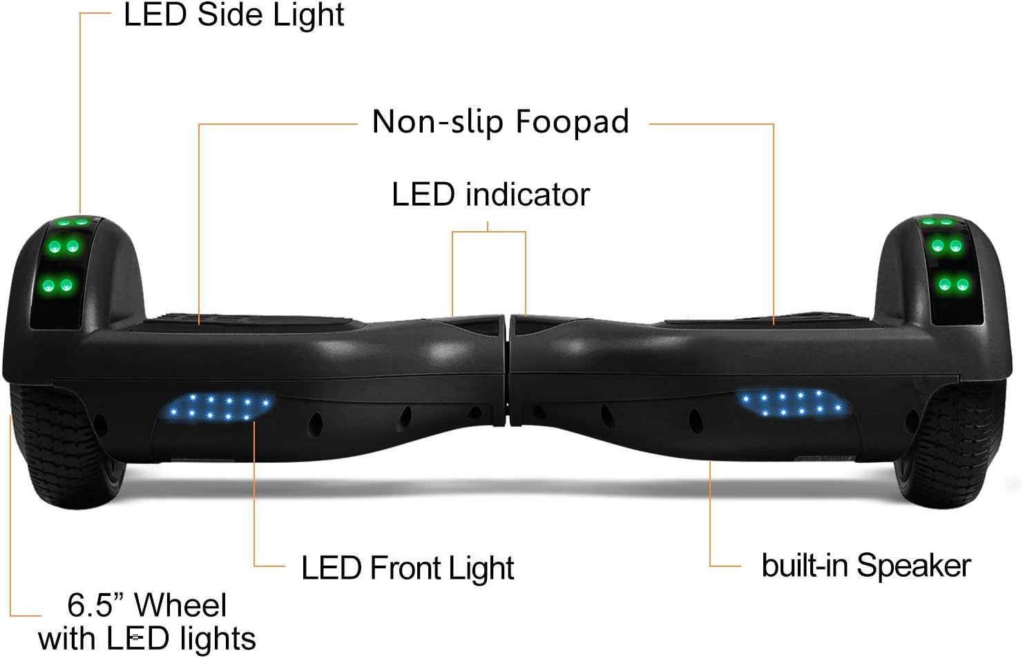 Hoverboard for Kids Ages 6-12 Girls Boys - 6.5