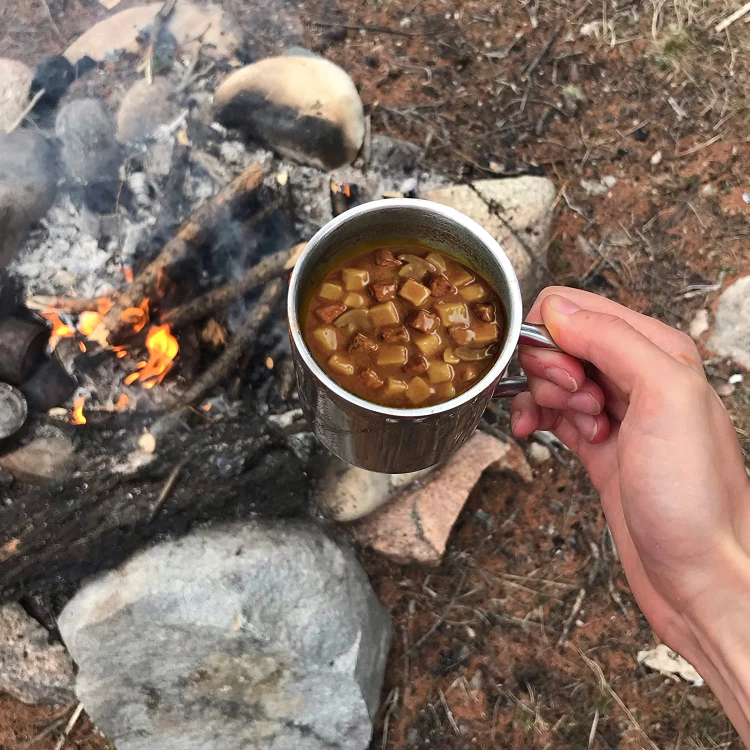 Campbell’s Chunky Healthy Request Soup, Ready to Serve Sirloin Burger with Country Vegetable Beef Soup, 18.8 Oz Can, Quantity of 8