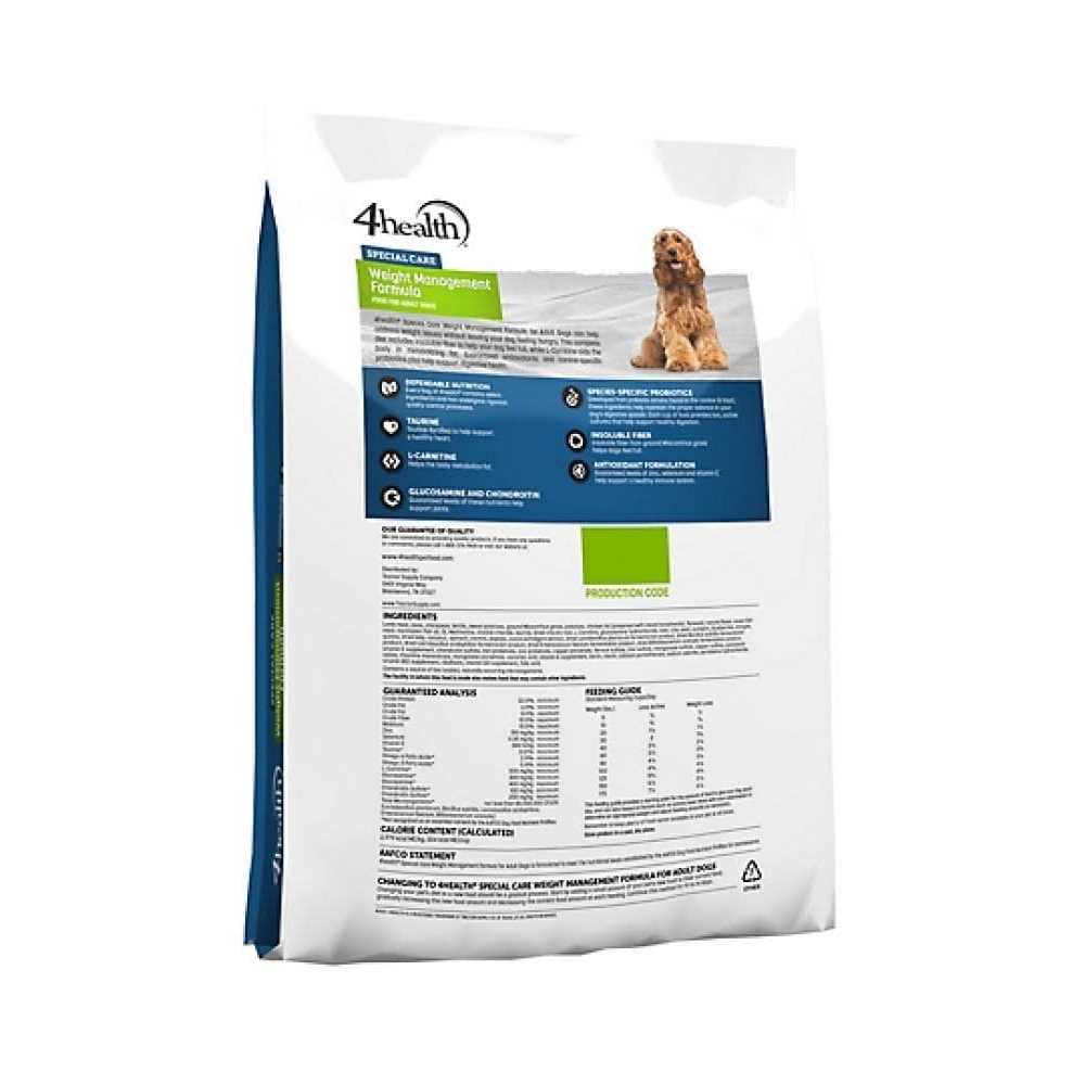 4health Special Care Adult Weight Management Lamb Formula Dry Dog Food - Pet Supplies online store