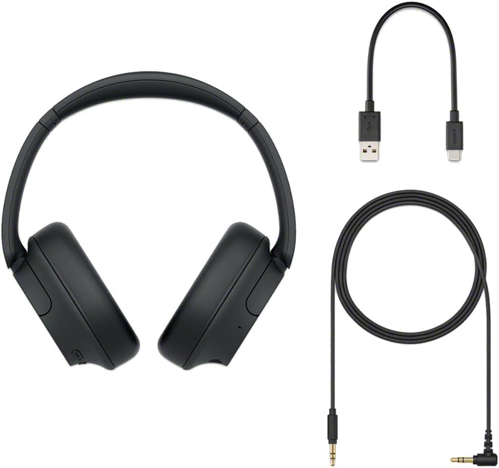 Sony WH-CH720N/B Wireless Noise Cancelling Headphone Black Bundle with 3 YR CPS Enhanced Protection Pack