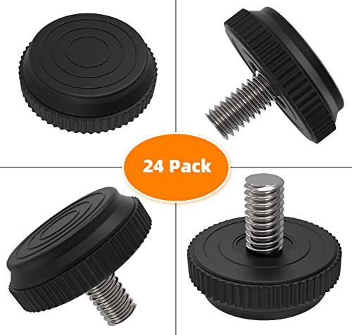 8 Pack 5/16-18 Stainless Steel Adjustable Threaded Furniture Leg Leveling Feet Screw-in Glide Levelers,Screw Foot Levelers Screw On Furniture Glide Leveling Table,Chair,Furniture