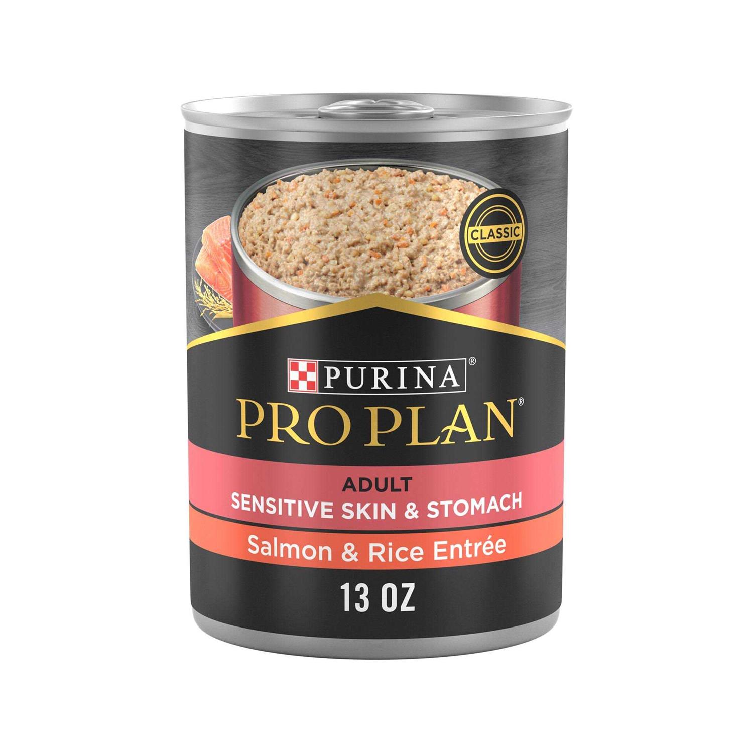 Purina Pro Plan Sensitive Skin & Stomach Salmon and Rice Entree Wet Dog Food - Pet Supplies online store