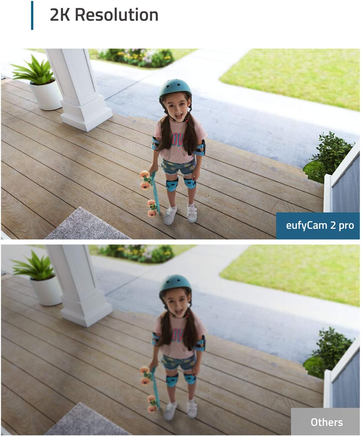 eufy Security, eufyCam 2 Pro Wireless Home Security Add-on Camera, Requires HomeBase 2, 365-Day Battery Life, HomeKit Compatibility, 2K Resolution, No Monthly Fee